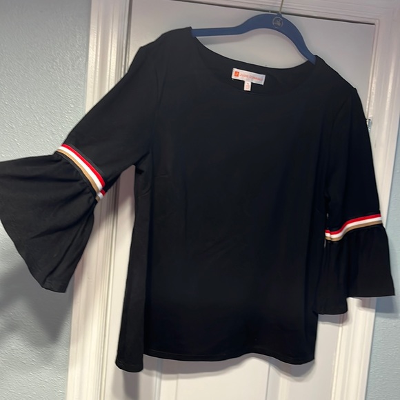 Jude Connally Tops - Jude Connally black 3/4 sleeve top